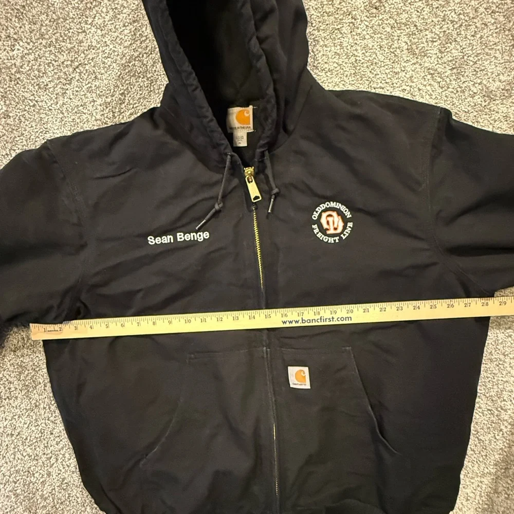 Carhartt Jacket‎ Mens XL Black Quilted Lining USA Hooded Chore Canvas Coat *